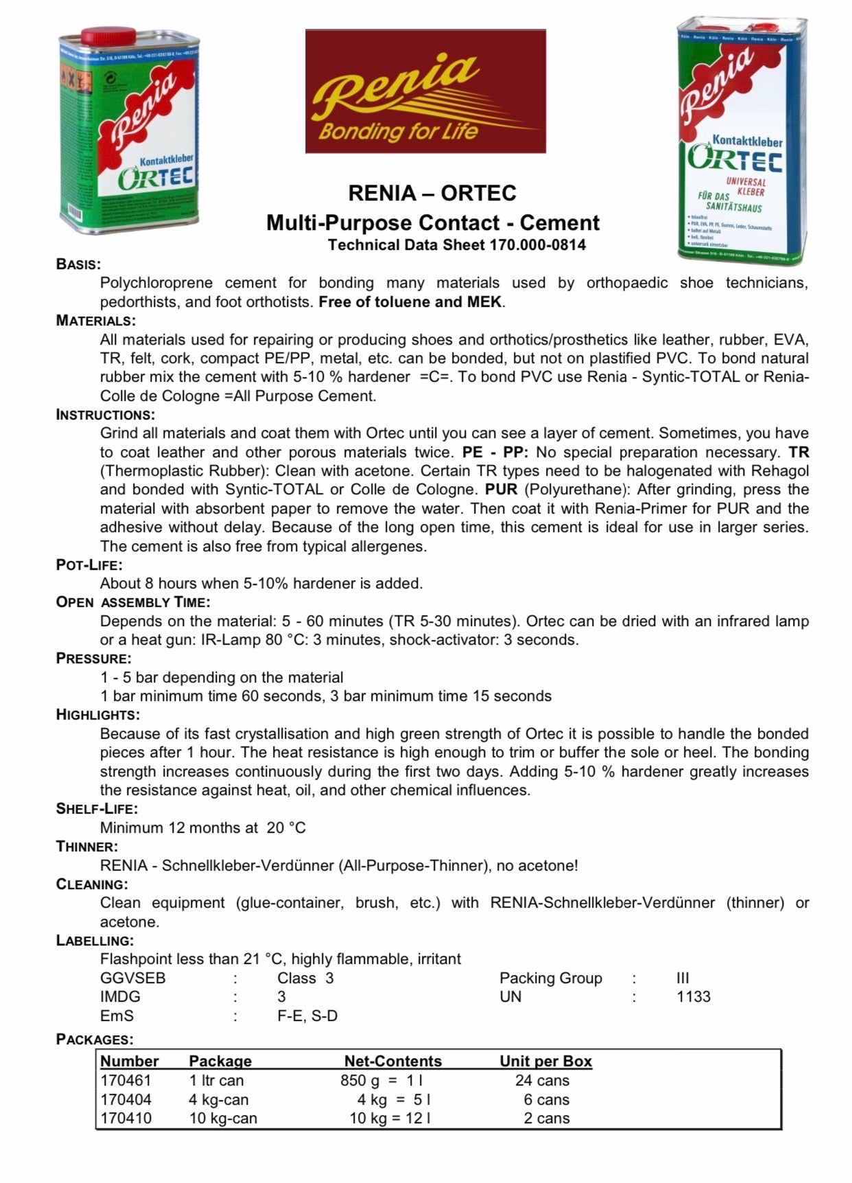 Renia Ortek Soling Glue