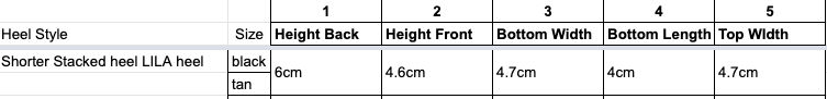 6cm block heel Style# LILA