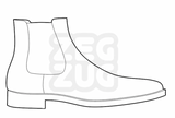 Pattern Set for a Chelsea Boot (Pre-cut)