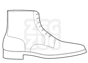 Pattern Set for a Derby Boot (Pre-cut)