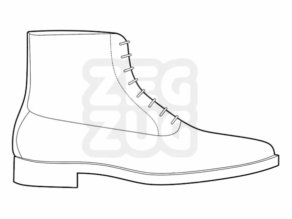 Pattern Set for a Balmoral Boot (Pre-cut)