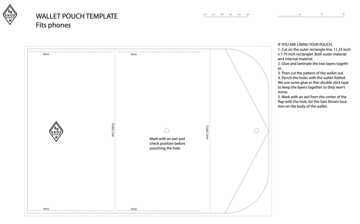 Bank Note Wallet Pattern 5 types of wallet Pattern template PDF – Brooklyn Shoe Supply